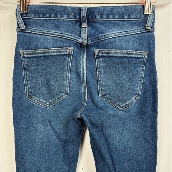 Free People Medium Wash Mid Rise Soft Stretch Classic Preppy Skinny Jeans 24 - Picture 6 of 11